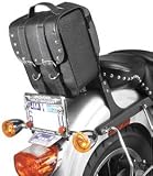 SISSY BAR BAG STUDDED RIVERRED - River Road Saddlebags -