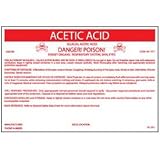 Hazmat Container Label - Acetic Acid