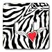 Patricia Sanders Creations - Cupid Heart with Wings Zebra Print - Light Switch Covers - double toggle switch