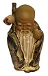 Chinese God of Longevity Shou Lao statue - glazed ceramic Chinese God of Longevity Shou Lao statue - glazed ceramic