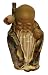 Chinese God of Longevity Shou Lao statue - glazed ceramic