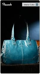 Namaste Peacock Blue Monroe Handbag Shoulder Bag Tote