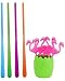 Zak Designs Flamingo Appetizer Picks and Stir Sticks 12-Piece Set, Assorted Colors