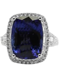 18K Tanzanite Ring with Diamonds(NEW ARRIVAL)