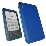 Clear Blue Kindle TPU Cover Bag Case Skin Sleeve with Pouch and Screen Protector (Fits 6