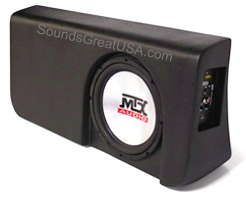 MTX Amplified, Loaded Sub Enclosure for FORD F-150 2009-2010 Super Crew w 10" MTX Sub