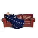 New York Yankees Adult Comfy Throw Blanket with Sleeves