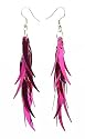 Earrings - E370 - Sequin Dangle - Comet - Fuchsia