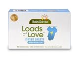 418F8b0NePL. SL160  BabyGanics Loads of Love Fabric Softener Dryer Sheets, 120 count Box