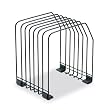 Fellowes Workstation Black Wire Rack 7-Section File Organizer (68112)