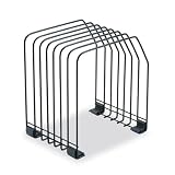 Fellowes Workstation Black Wire Rack 7-Section File Organizer (68112)