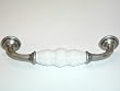 Top Knobs-Chateau Collectio M83 D-Handle Antique Pewter and Antique Crackle