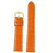 Watchband Genuine Lizard Orange 22mm