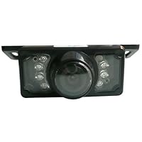 SainSpeed E350 License Plate Mount Rear View Camera With Night Vision, 8 LEDs