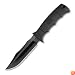 SOG Specialty Knives & Tools E37S-N SEAL Pup Elite Straight TiNi Blade with Nylon Sheath, Black