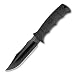 SOG Specialty Knives & Tools E37S-K Seal Pup Elite Straight Knife with Kydex Sheath, Black TiNi
