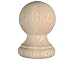 Decorative Wooden Finial Top Ash 4 3/4