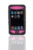 i-nique Tuff-Luv Apple Ipod Touch (8GB / 16GB / 32GB) Streetz pack - Twin Skin Combo Silicone skin case cover ( Belt Clip & sports armband) : Colour (Slick Pink (Black/Pink))