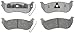 ACDelco 14D981C Advantage Ceramic Rear Disc Brake Pad Set
