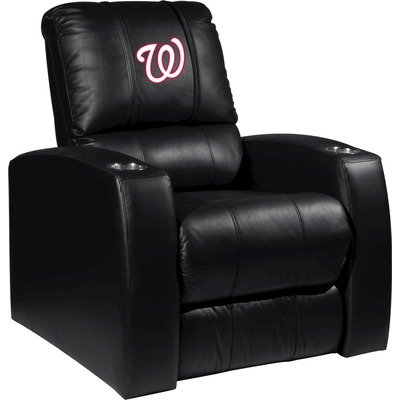 Home Theater Recliner with MLB Logo Panel Team: Washington Nationals Secondary