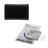 GTMax Black Leather Pouch Cover Case + LCD Screen Protector for Garmin nuvi 1390T / nuvi 1370T / nuvi 1350T / nuvi 1350 / nuvi 1300 / nuvi 885T / nuvi 880 / nuvi 855 / nuvi 850 / nuvi 785T / nuvi 780 / nuvi 775T / nuvi 770 / nuvi 765T / nuvi 760 / nuvi 755T / nuvi 750 / nuvi 265WT / nuvi 260W / nuvi 255W / nuvi 250W / nuvi 205W / nuvi 200W