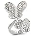 Jewelry - Clear Butterfly Cocktail CZ Ring