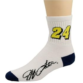 Jeff Gordon White (501) 10-13 Tall Socks