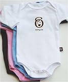Savvy Tot logo long sleeve baby bodysuit / onesie - white, pink, blue or chocolate brown