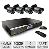 KGuard CA14-C02 All-in-One Security System 4-Channel 500GB DVR