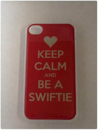 Keep Calm and be a Swiftie Heart Red iPhone 4 4S Clear Plastic Case