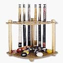 Minnesota Fats Cue and Ball Rack (Oak Finish)