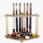 Minnesota Fats Cue and Ball Rack (Oak Finish)