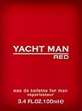 Yacht Man Red by Myrurgia Eau De Toilette Spray for Men, 3.40 Ounce
