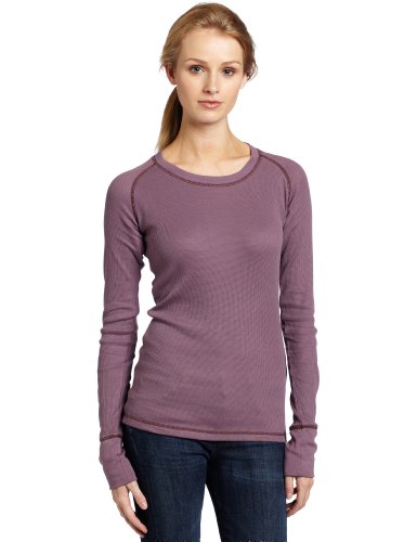 Columbia Womens Crawlin Crew II Thermal Top, Crushed Berry, Large
