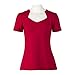 Vintage red Tops Sweetheart Short Sleeves Pinup T-Shirt for Women