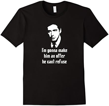 Godfather - Make Him An Offer He Can't Refuse T-Shirt - Male 2XL - Black