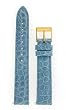 Watch band Genuine Crocodile Strap 12mm Light Blue