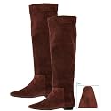 Delman Shoes burgundy suede 'Preston' scrunch boots