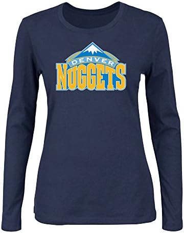Fashionable designed NBA Denver Nuggets T-shirt for women(Dark blue)