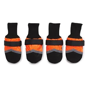 dog boots - orange