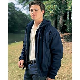 Tri-Mountain Men's big and tall Canvas Hooded Work Jacket With Removable Wool Liner. 4500