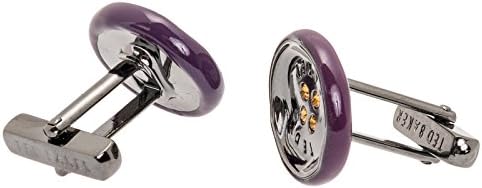 Ted Baker Mens WILBURT Crystal Button Cufflinks (Purple)