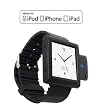 KOKKIA i10Watch The Ultimate MULTI-STREAMING Watch. (i10 Luxurious Black, with iWatch Black iPod Nano 6G wrist band) Tiny MULTI-STREAMING Bluetooth iPod Transmitter Splitter with iPod Nano 6G wrist band (iPod Nano Not included).
