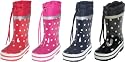 PLAYSHOES trendige Gummistiefel, Regenstiefel Punkte (Farbe waehlbar)