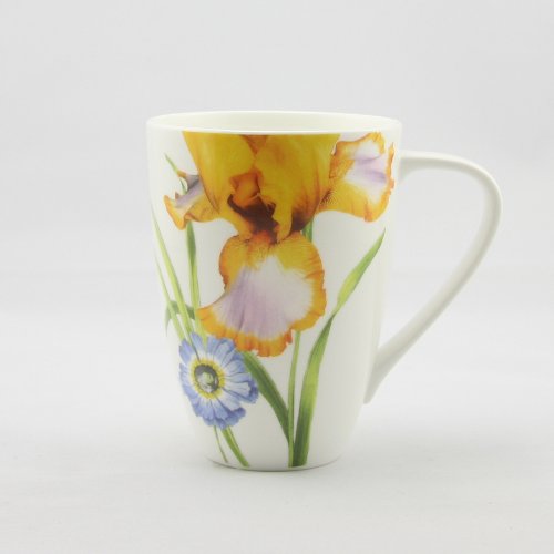 Fine Bone China Iris Large Mug