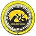 University of Iowa Neon Clock - 14 inch Diameter