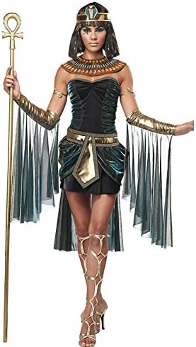 Sexy Deluxe Egyptian Cleopatra Goddess Fancy Dress Egypt Women Queen Cosplay Costume