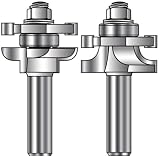 Matched Rail and Stile Router Bit 2-Bit Set--Round Over Profile