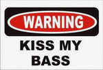 Buy WARNING KISS MY BASS 11 oz. White Mug