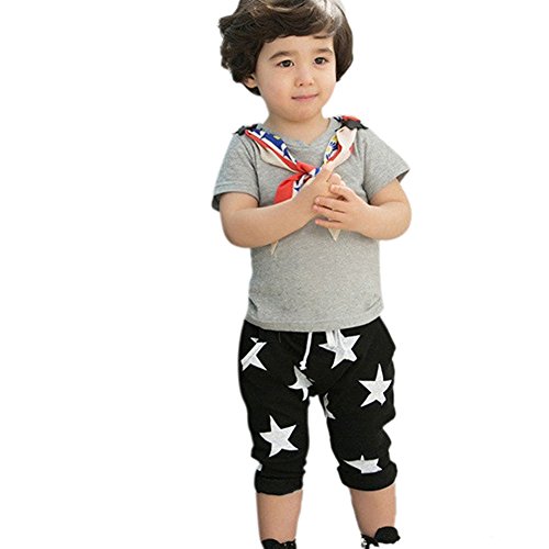 PanDaDa Baby Boys Harem Pants Stars Striped Fashion Flags Trousers Bottoms